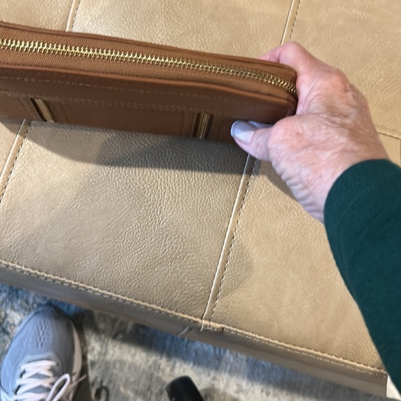 Michael Kohr saddleback, brown leather, zipper closure inside zipper - Picture 5 of 8